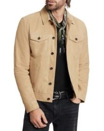 John Varvatos Andrew Leather Trucker Jacket Bloomingdales at Bloomingdales