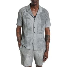 John Varvatos Arya Summer Oases Camp Shirt at Nordstrom