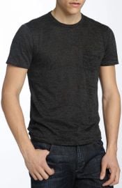 John Varvatos Burnout Slim Fit T shirt in Charcoal Heather at Nordstrom