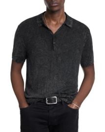 John Varvatos Chatham Crinkle Textured Regular Fit Polo Shirt Bloomingdales at Bloomingdales