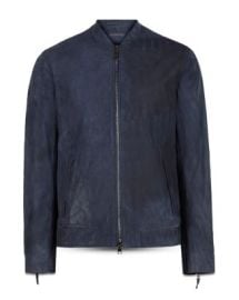 John Varvatos Collection Regular Fit Leather Racer Jacket Bloomingdales at Bloomingdales