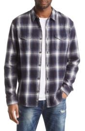 John Varvatos Dale Regular Fit Plaid Cotton Button-Up Shirt at Nordstrom