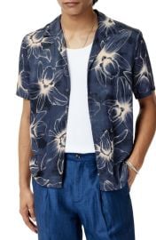 John Varvatos Dan Modal Camp Shirt at Nordstrom