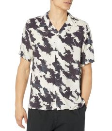 John Varvatos Danny Short Sleeve Camp Shirt W706Y4 com at Zappos