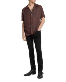 John Varvatos Danny Short Sleeve Floral Print Camp Shirt Bloomingdales at Bloomingdales