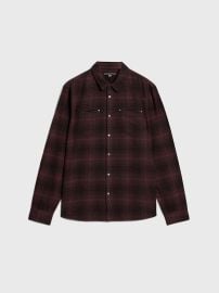 John Varvatos Dario Shirt in Tamarind at John Varvatos