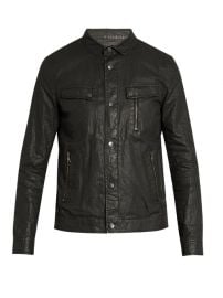 John Varvatos Distressed washed-linen jacket at Matchesfashion