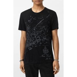 John Varvatos Embroidered Crewneck T-Shirt at Nordstrom