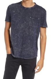 John Varvatos Garden Marble Wash Crewneck T-Shirt in Juniper at Nordstrom