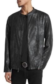 John Varvatos Hartley Regular Fit Racer Jacket at Nordstrom