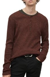 John Varvatos Hayes Regular Fit Cotton Blend Long Sleeve Henley at Nordstrom