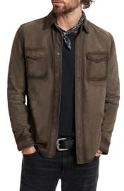 John Varvatos Izzy Suede Shirt Jacket at Nordstrom