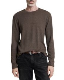 John Varvatos Karl Regular Fit Crinkled Texture Long Sleeve Tee Bloomingdales at Bloomingdales