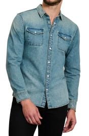 John Varvatos Marshall Denim Shirt at Nordstrom