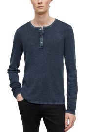 John Varvatos Memphis Waffle Long Sleeve Henley at Nordstrom