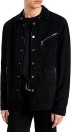 John Varvatos Men's Kadd Shirt Jacket at Amazon