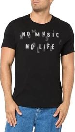 John Varvatos Men's No Music No Life Tee at Amazon