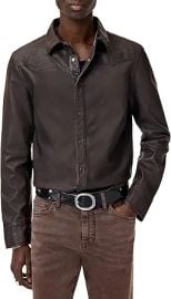 John Varvatos Men's Samuel Shirt Jacket at Amazon