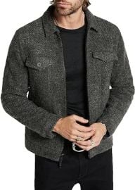 John Varvatos Men39s Cynder Trucker Jacket at Mens Clothing store at Amazon