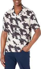 John Varvatos Men39s Danny Short Sleeve Camp Shirt at Mens Clothing store at Amazon