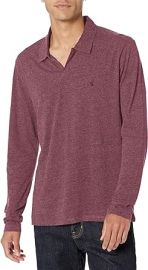 John Varvatos Men39s Mercury Long Sleeve Polo at Mens Clothing store at Amazon