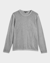 John Varvatos Menx27s Camden Mesh Stitch Sweater at Neiman Marcus
