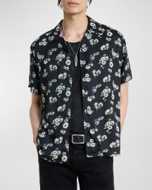 John Varvatos Menx27s Dan Watercolor Camp Shirt at Neiman Marcus