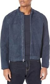 John Varvatos Menx27s Reede Racer Jacket at Mens Clothing store at Amazon