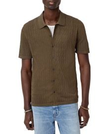 John Varvatos Moore Short Sleeve Regular Fit Textured Sweater Bloomingdales at Bloomingdales