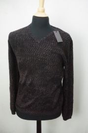 John Varvatos Plum Wood Black Pattern Wool Blend Sweater Sz M Brand NEW eBay at eBay