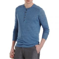 John Varvatos Ribbed Henley Shirt at Barneys