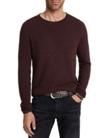 John Varvatos Riley Textured Crewneck Sweater Bloomingdales at Bloomingdales