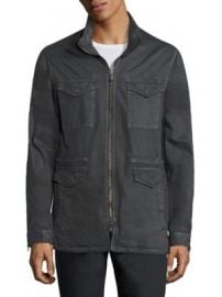 John Varvatos Star USA - Zip-Front Hooded Jacket at Saks Fifth Avenue