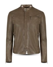 John Varvatos Star USA Hector Slim Fit Leather Racer Jacket   Bloomingdales at Bloomingdales