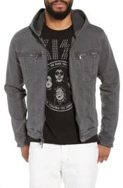 John Varvatos Star USA Hooded Denim Jacket at Nordstrom