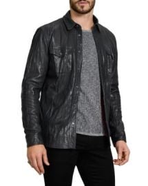 John Varvatos Star USA Lionel Slim Fit Leather Jacket Bloomingdales at Bloomingdales