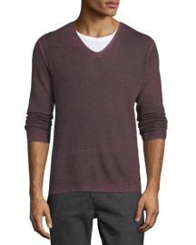 John Varvatos Star USA Men  x27 s Reverse-Seam Sweater at Neiman Marcus