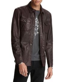 John Varvatos Star USA Menx27s Napa Leather Shirt Jacket at Neiman Marcus