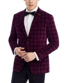 John Varvatos Star USA Velvet Dogtooth Print Slim Fit Jacket Bloomingdales at Bloomingdales