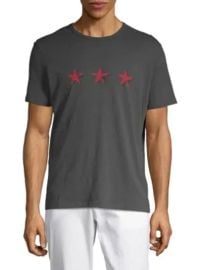 John Varvatos Three Star Graphic T shirt in Coal at Saks Off 5th