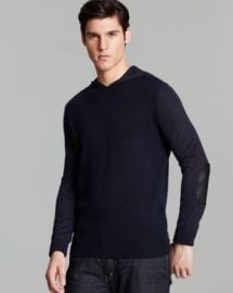 John Varvatos USA Mixed Gauge Pullover Hoodie at Bloomingdales