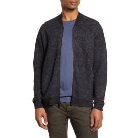 John Varvatos Wool Blend Jacquard Knit Jacket at Walmart