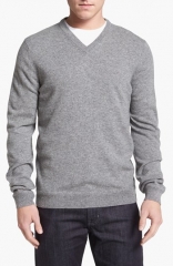 John W Nordstrom V-Neck Cashmere Sweater in grey at Nordstrom