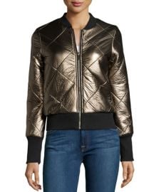 John and Jenn Metallic Quilted Jacket at Last Call