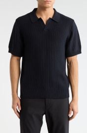 Johnny Collar Cotton & Cashmere Blend Knit Polo at Nordstrom Rack