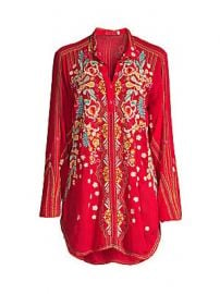 Johnny Was - Lyndsey Embroidered Tunic at Saks Fifth Avenue