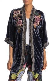 Johnny Was   Quito Floral Peacock Embroidered Velvet Kimono   Nordstrom Rack at Nordstrom Rack