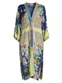 Johnny Was - Wasabi Printed Silk Kimono at Saks Fifth Avenue