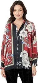 Johnny Was Crane Mallory Button-Down Multi MD at  Womens Clothing store at Amazon