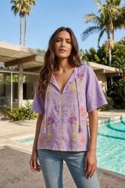 Johnny Was JWLA Calista in Bougainvillea Ruffle Sleeve Field Blouse J11825-3 at eBay